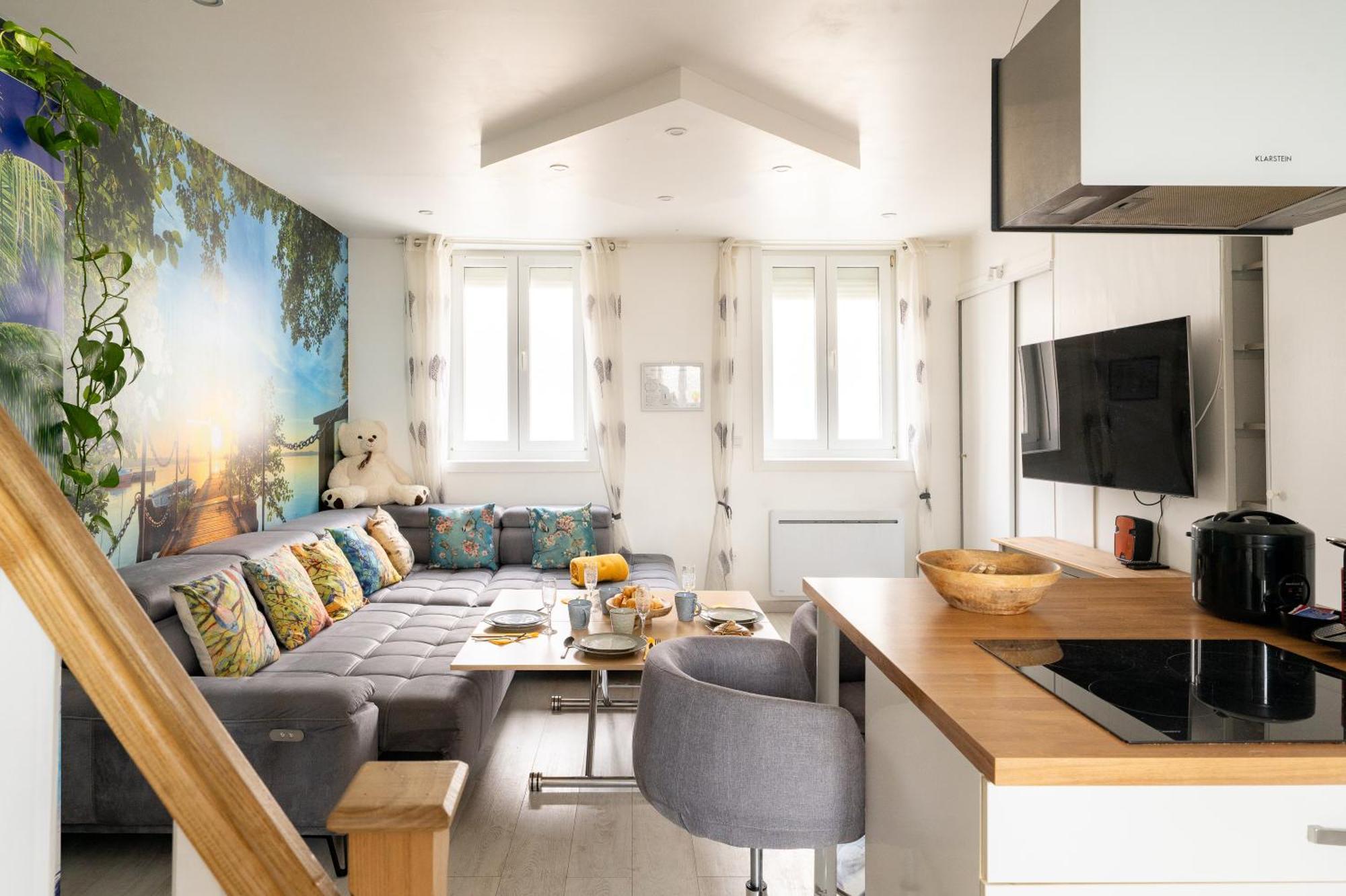 Casa Inca Calais - Duplex Soleil Latino - Parking Free, Station Appartement Buitenkant foto