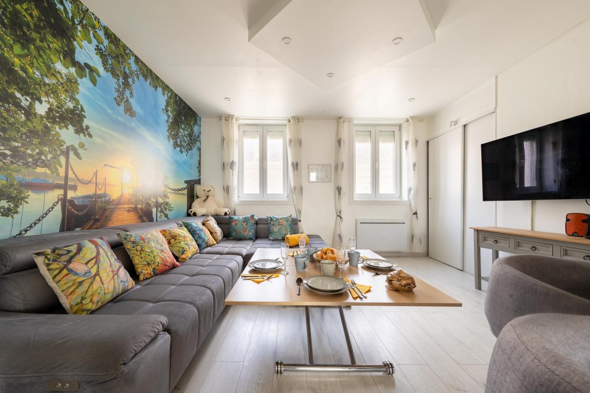 Casa Inca Calais - Duplex Soleil Latino - Parking Free, Station Appartement Buitenkant foto