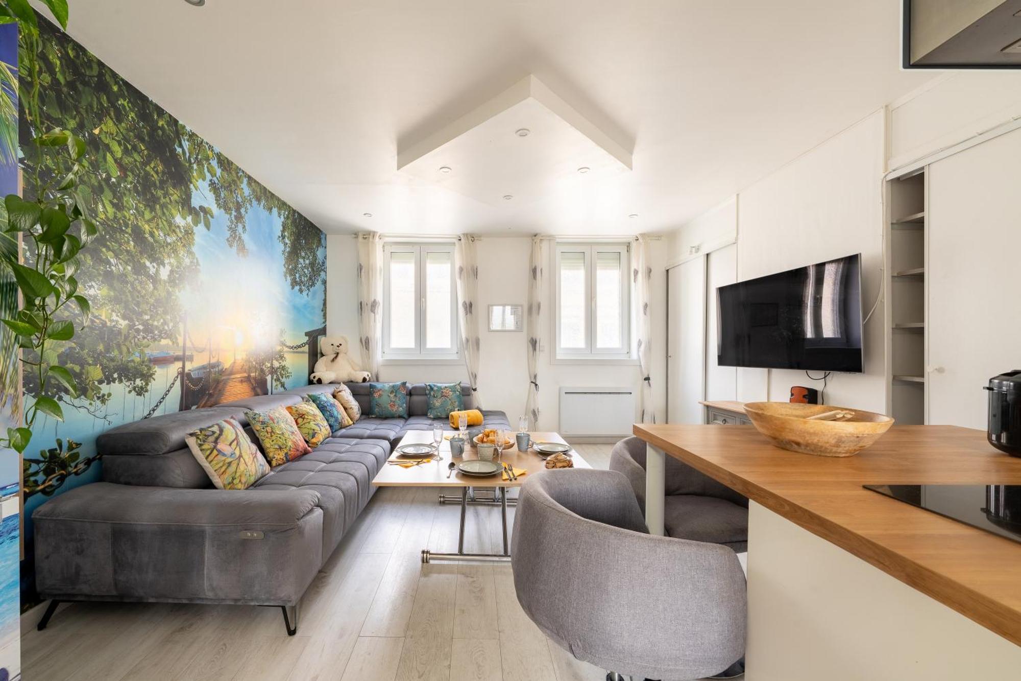 Casa Inca Calais - Duplex Soleil Latino - Parking Free, Station Appartement Buitenkant foto